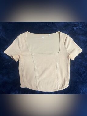 Pacsun Beige Crop Top